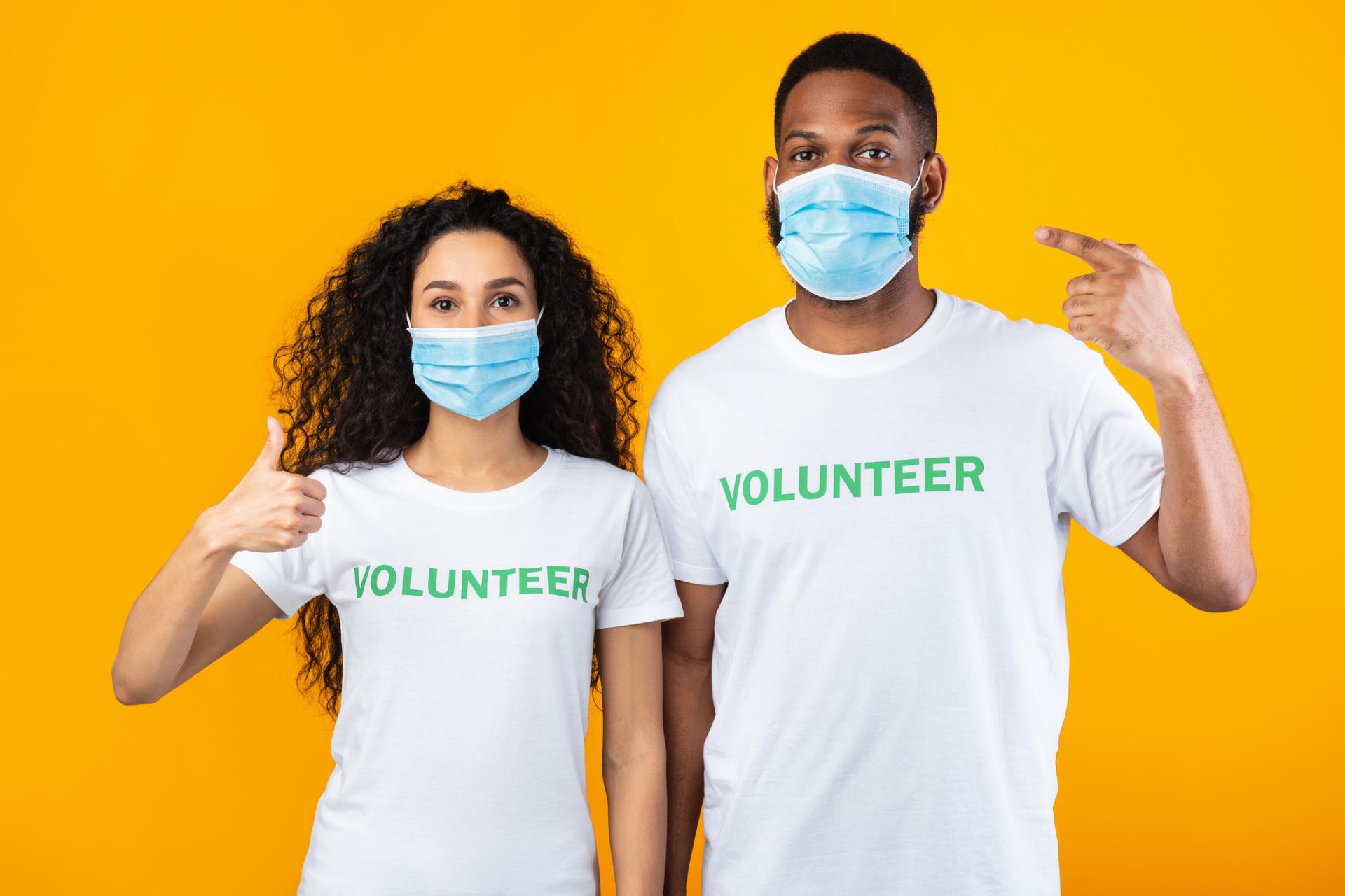 Volunteers with Masks