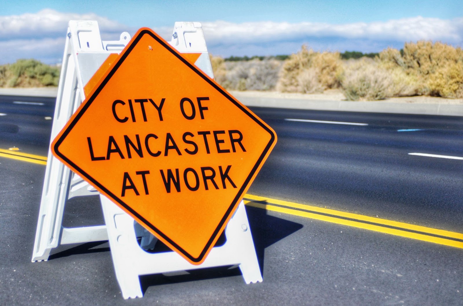 City at Work Road Construction Sign