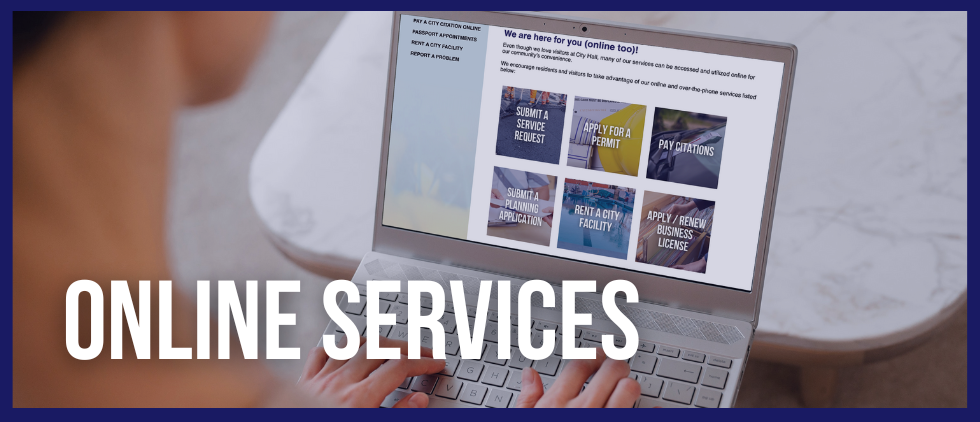 Online Services Website Banner