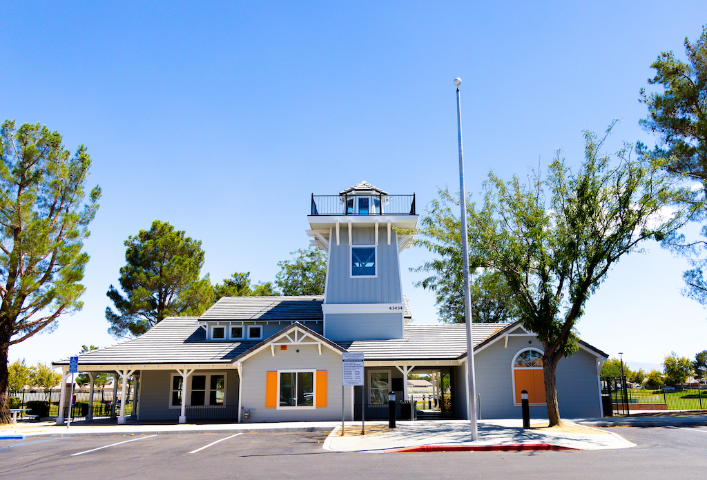 Renovataed building at Skytower Park