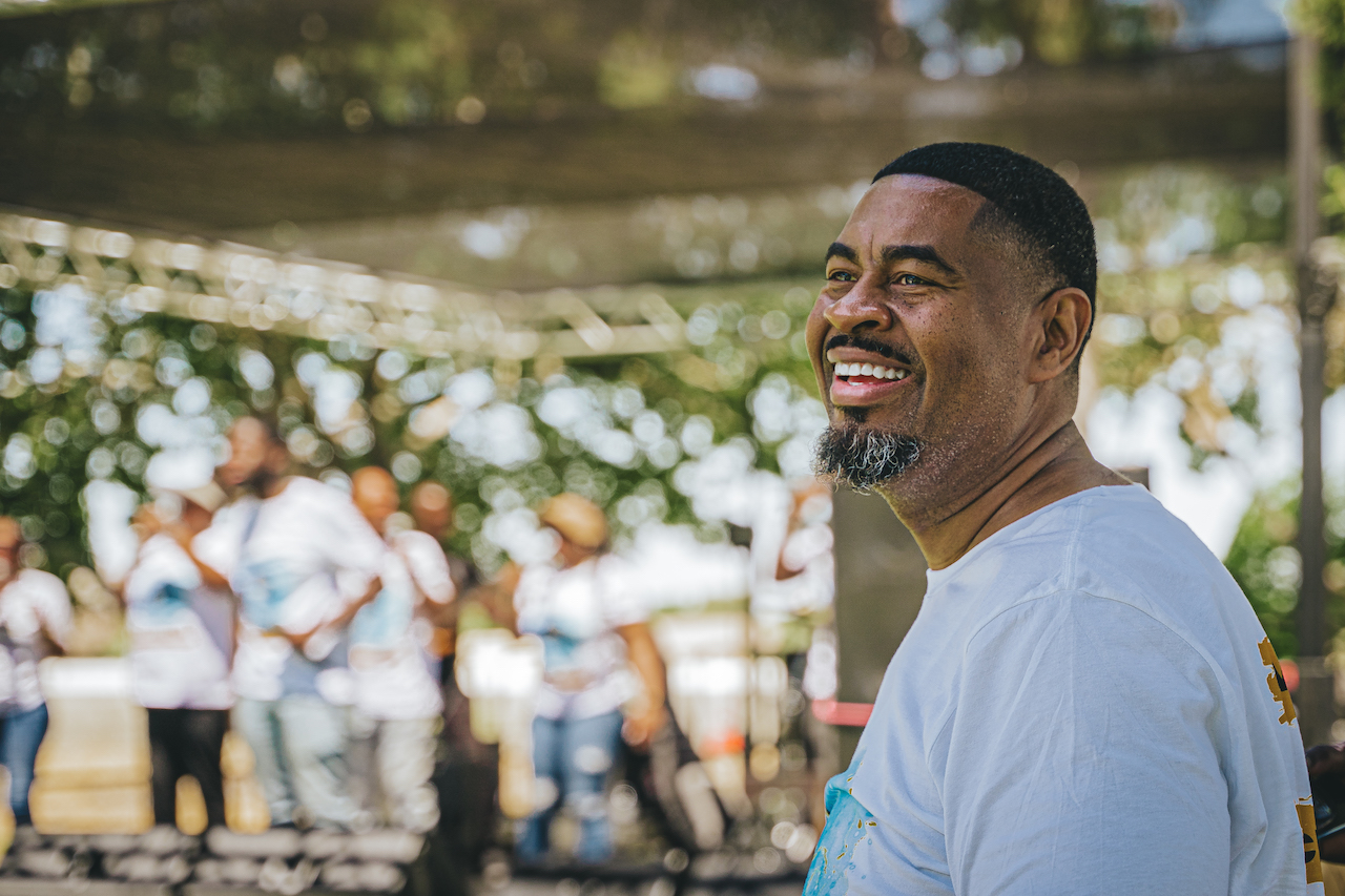 Darrell Dorris smiles in the crowd at the 2023 Juneteenth Celebration