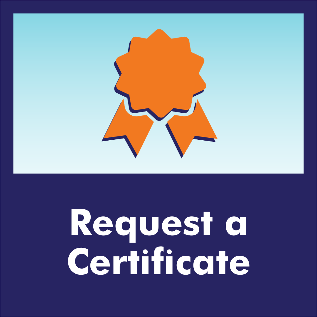 Request a Certificate