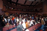 Large audience participating in Martin Luther King, Jr. Day activities.