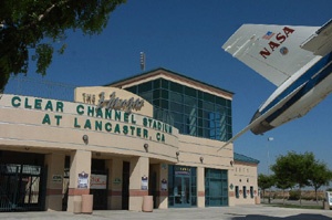 Exterior view of the Clear Channel Stadium at Lancaster.