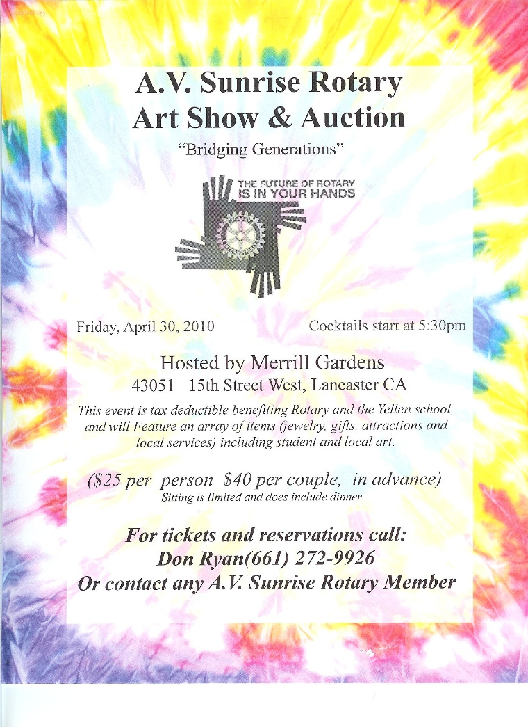 Rotary Auction Flyer